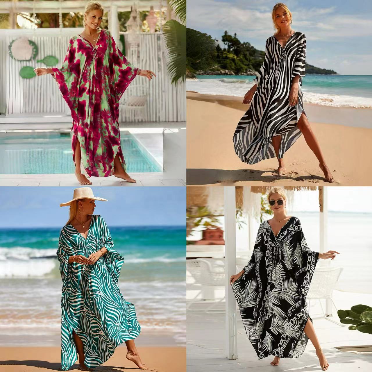 Bikini Cover-Up Viscose Cardigan ¨C Hot Spring Swimwear Wrap, Beach Sarong Shawl for Women