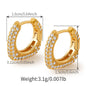 Vintage Zircon Ear Cuff Earring