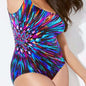Plus Size One Piece Swimsuit Floral Print Women's Bikini Swimwear