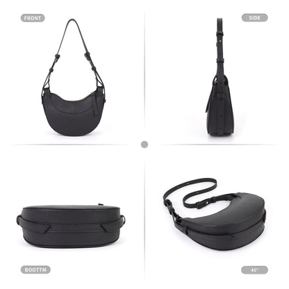 Half moon bag, adjustable shoulder strap crossbody shoulder bag for women, crescent bag, triple use shoulder bag, hobo bag for women,