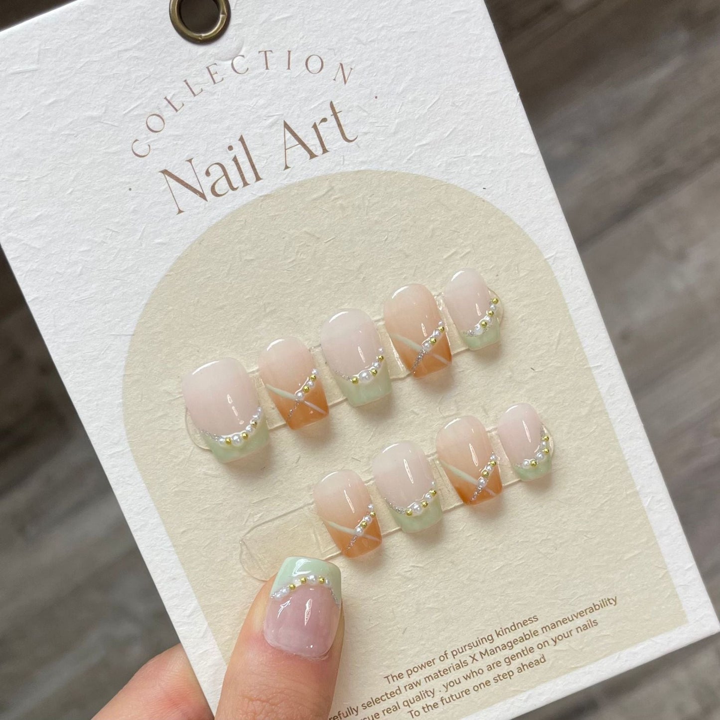 0938- Handmade press on nails fake nails removable