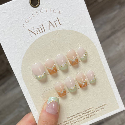 1024- Handmade press on nails fake nails removable