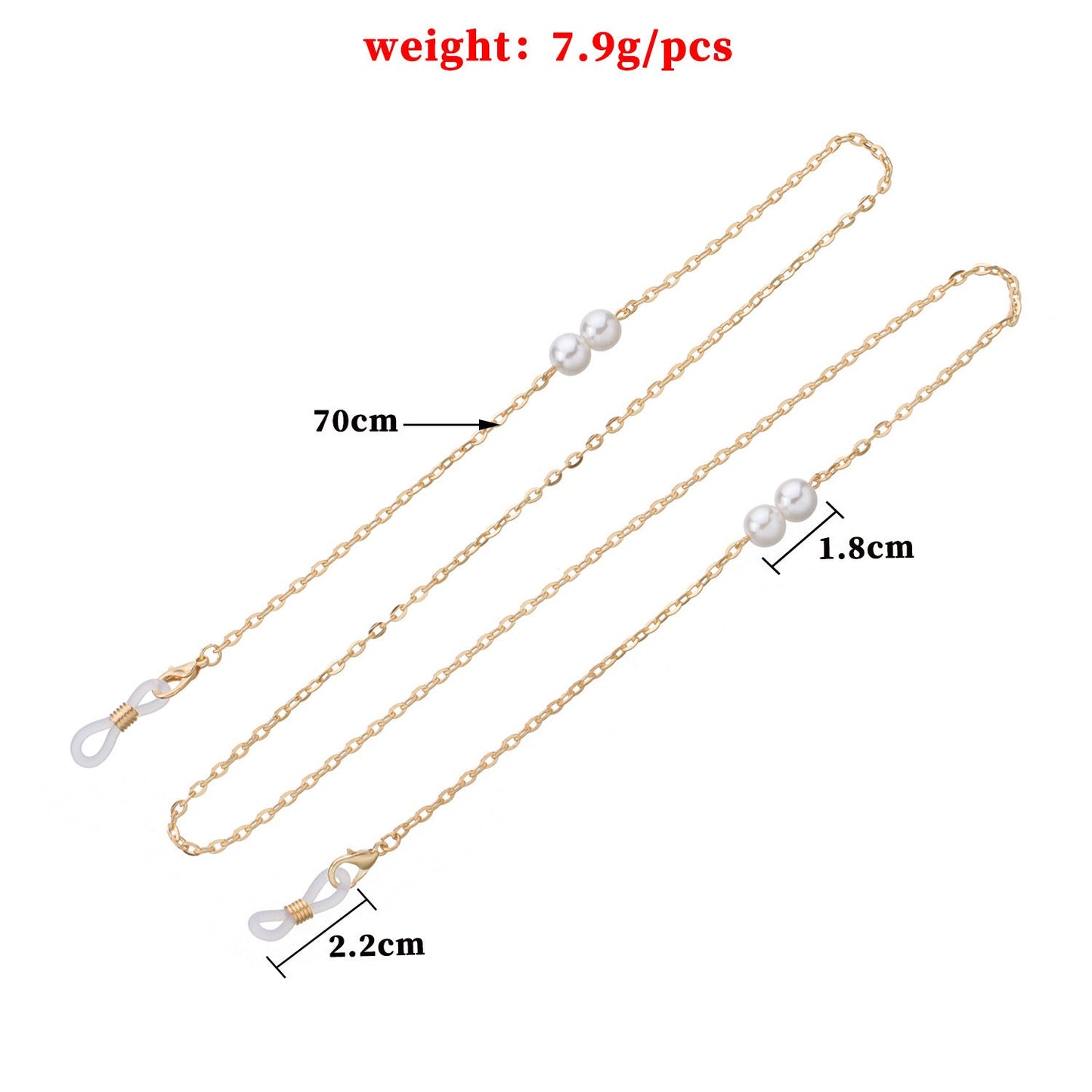 Pearl Eyeglass Chain Beaded Sunglasses Neck Holder