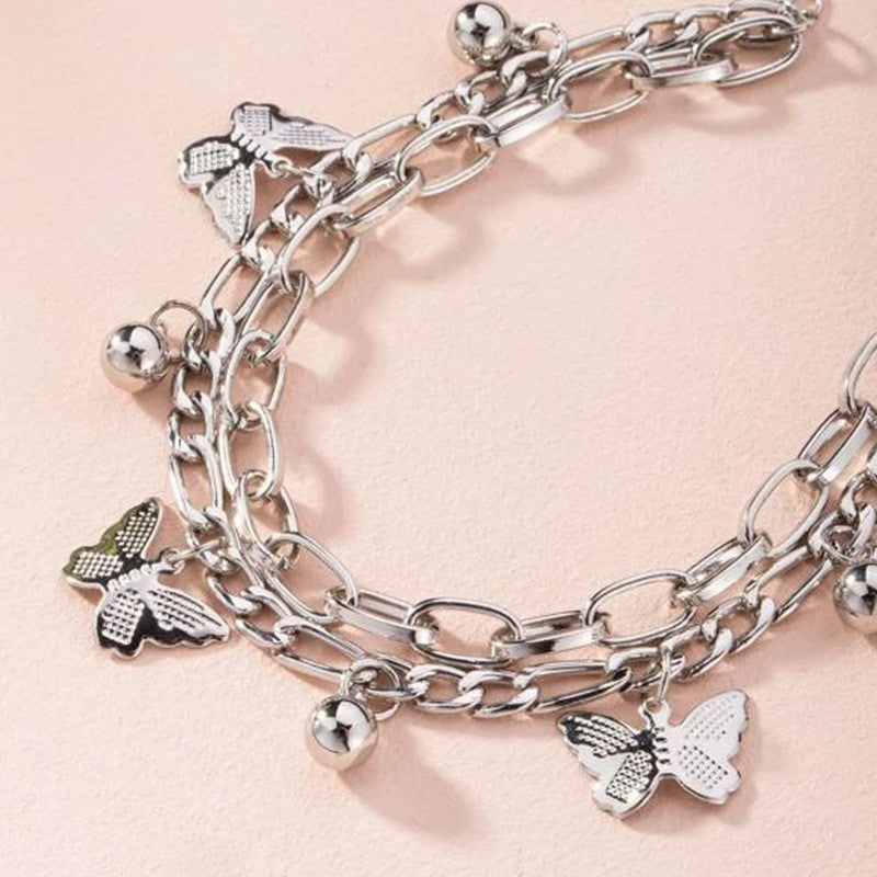 Bohemian Summer Bracelet for Women Girls Butterfly Pendant