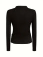 Black Top Leopard Print Skirt Set