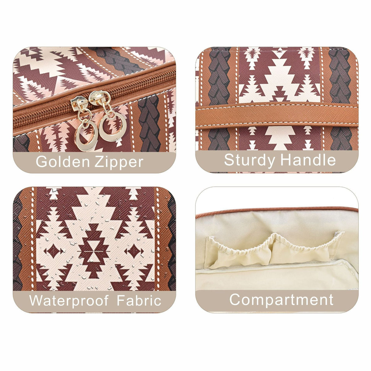Bohemian PU cloud pillow cosmetic bag, large capacity portable cosmetic case, travel toilet bag, travel makeup bag,Makeup bag organizers,Makeup bags, small