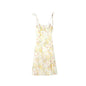 Women's Sexy Tube Top Dress - Sleeveless Sling Dress with Side Split & Shoulder Strap Print Design