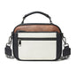 Color matching multifunctional zipper messenger bag, small crossbody square bag, PU shoulder bag adjustment shoulder strap, Crossover Shoulder Bag,Small Crossbody Purse for Women Triple Zip,