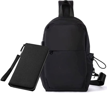 Chest bag, chest purse, fanny pack, fanny pack crossbody unisex, trekking multifunctional anti-theft single belt tactical Crossbody bag, fanny pack suitable for walking bike travel cycling