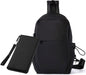 Chest bag, chest purse, fanny pack, fanny pack crossbody unisex, trekking multifunctional anti-theft single belt tactical Crossbody bag, fanny pack suitable for walking bike travel cycling