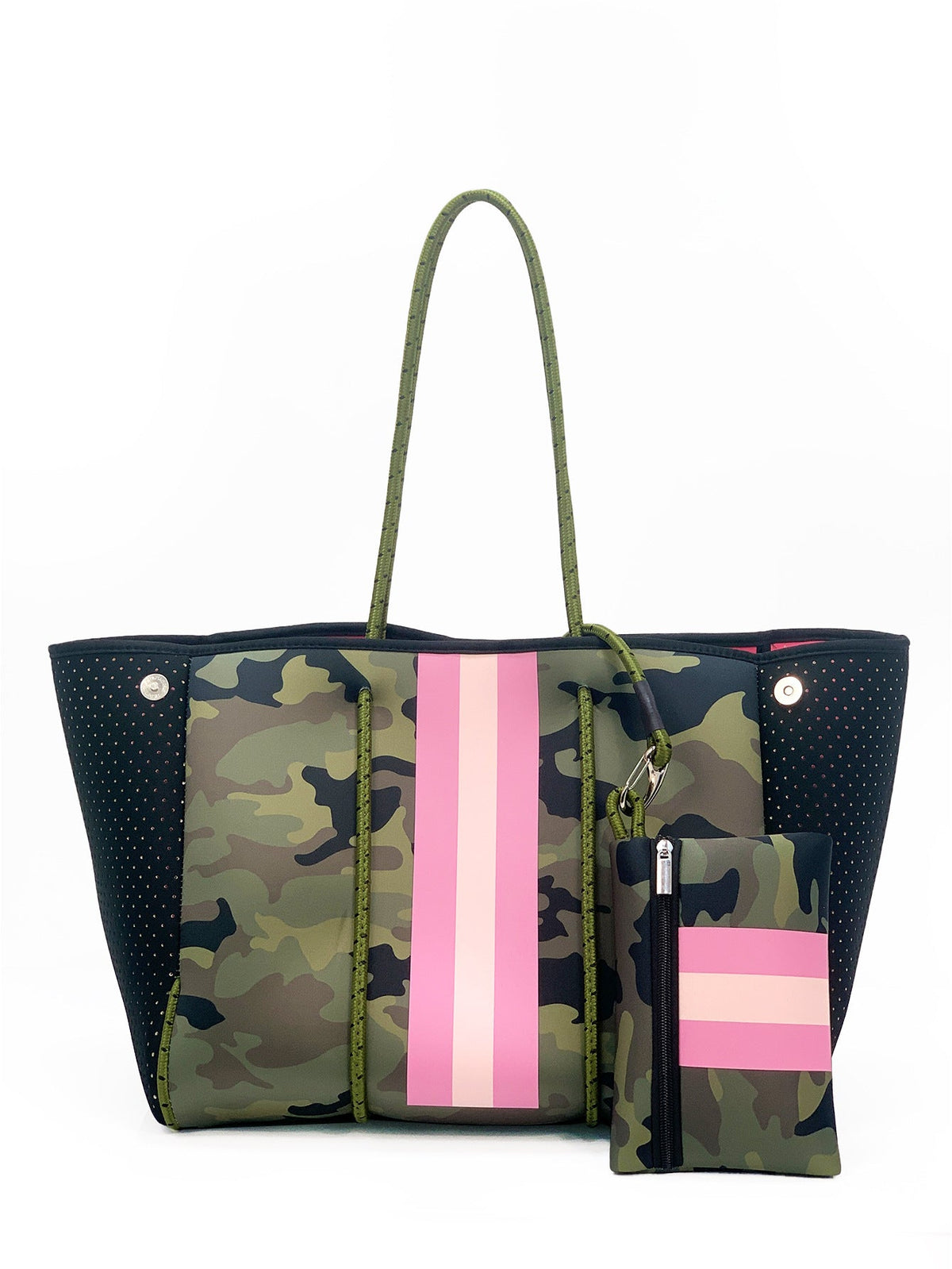 Neoprene Perforated Beach Bucket Bag – Two-in-One Mother-Child Tote, Large Swimming Sand-Proof Purse