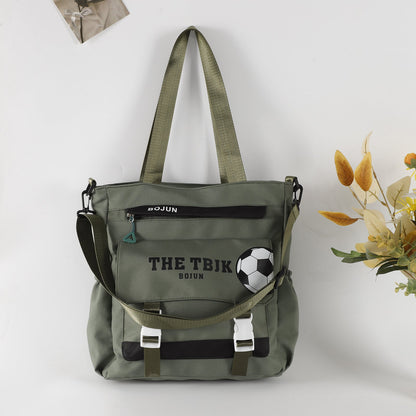 Large capacity tote bag, student cute high school tote bag, tote shoulder bag