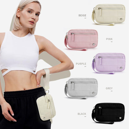 Transparent PVC Large Card Bag – Wrist Bag with Compartments for Bank Card & Change Storage, Portable Wristlet Purse