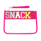 PVC transparent storage bag, embroidered letter cosmetic bag, wash storage towel embroidered file bag 2pcs,