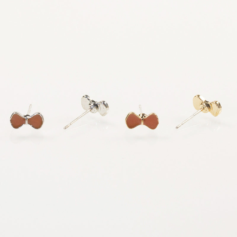 Mushroom butterfly stud earrings set