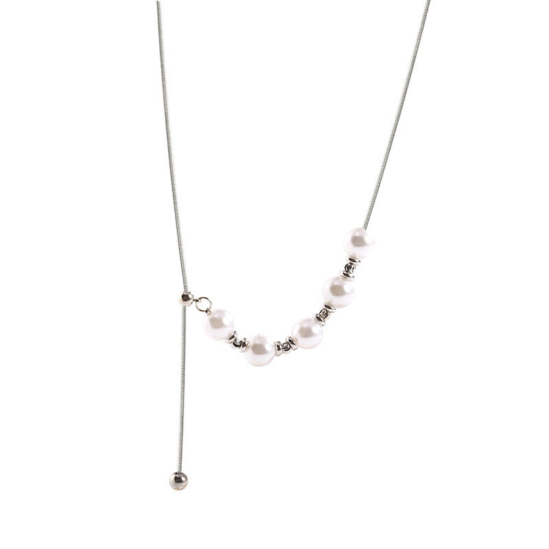 Long Fringe Pearl Necklaces Sweater Clavicle Chain