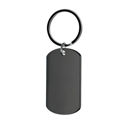 Stainless Steel Necklace Men and Women Personalized Custom Keychain with Pictures - Double Sided Engraving Photo Text Customized Key Chains for Men Boyfriend