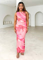 Women's Spring Summer Elegant Sexy Printed Bodycon Waist-Defining Slimming Chic Dress