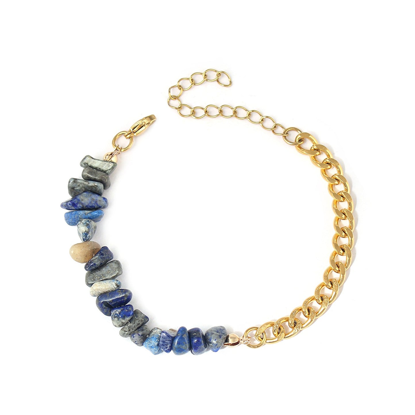 Natural Green Aventurine Irregular Crushed Stone Bracelet