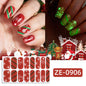 Christmas luminous nail polish film nail sticker, hot-selling Christmas tree adhesive nail sticker