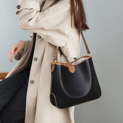 Genuine leather hobo handbags trendy commuter bag 5740