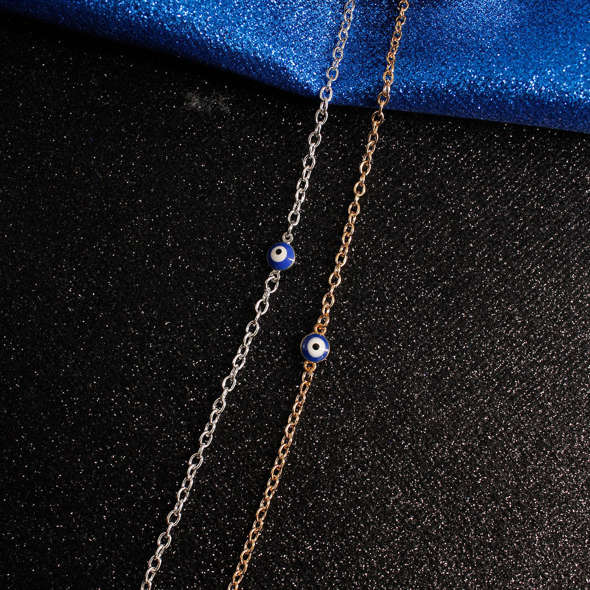 Evil Blue Eye Chain Bracelet