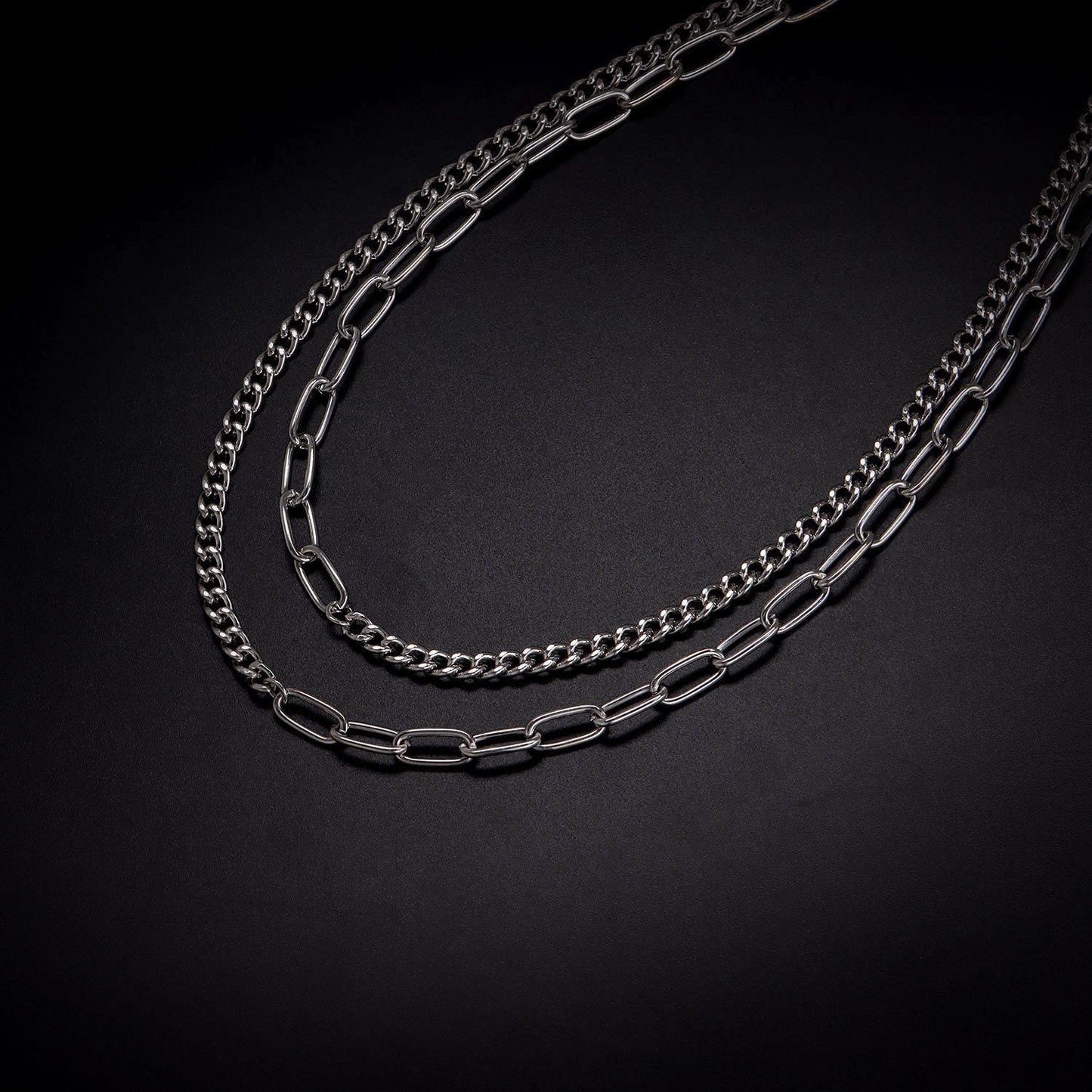 Multi Layer Chain Necklace Punk Trendy Choker Necklace