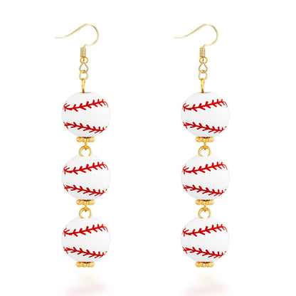 Rhinestone Football & Rugby Earrings for Women - Sparkling Sports Fan Dangle Drop Stud Earrings