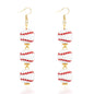 Rhinestone Football & Rugby Earrings for Women - Sparkling Sports Fan Dangle Drop Stud Earrings