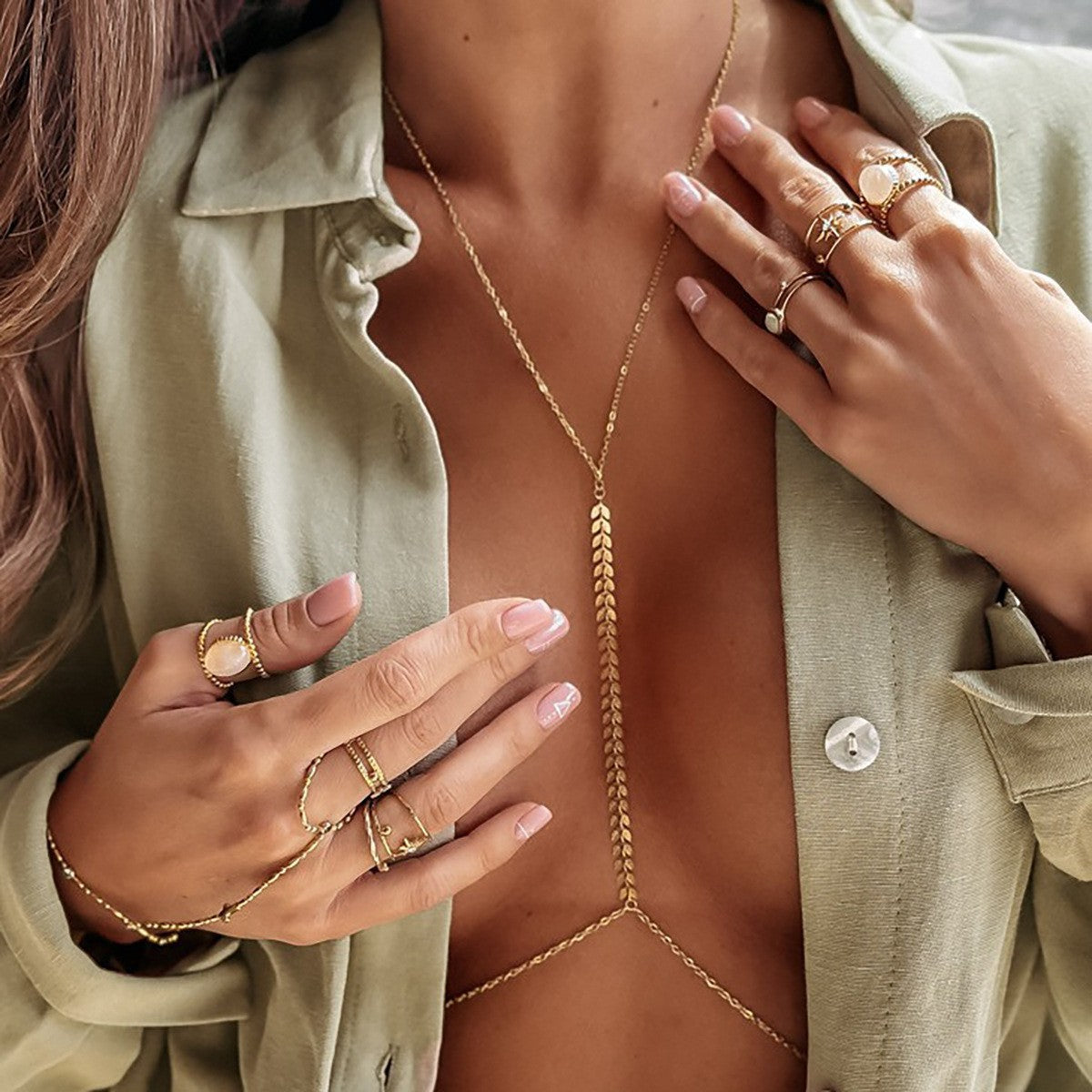 Sexy Layered Belly Waist Body Chain for Women