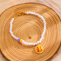 Sporty Soccer Football Rugby Pendant Pearl Beaded Necklace Bracelet Earrings Set