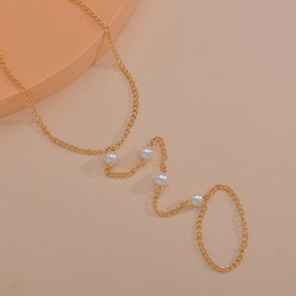 Summer Beach Style Alloy Mittens Anklet Jewelry