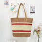 Women’s Straw Woven Shoulder Bag – Paper Rope Tote, Large Beach Shopping Mama Bag