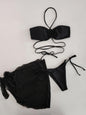 Sexy Bikini Separate Mesh Skirt Three Piece Swimsuit Women's Bikini