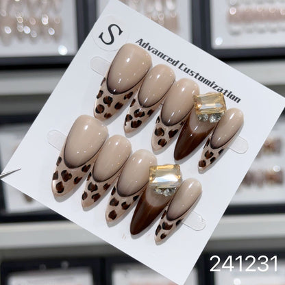1028- Handmade press on nails fake nails removable