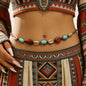 Bohemian Waistband Dress Belt Vintage Woven Cinch Belt for Women