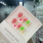 HandmadePress on Nails 3D Engraved Sweet Ice Through French Patch