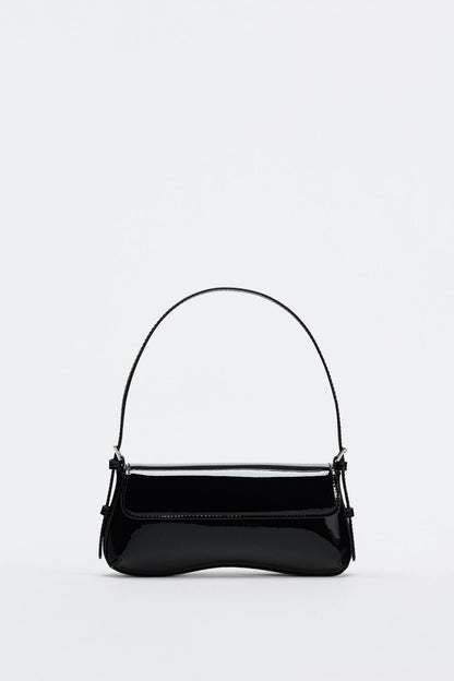 Small Red Baguette shoulder Bag - Must-Have Autumn Fashion Simple Commuter & Retro Shoulder Bag hobo