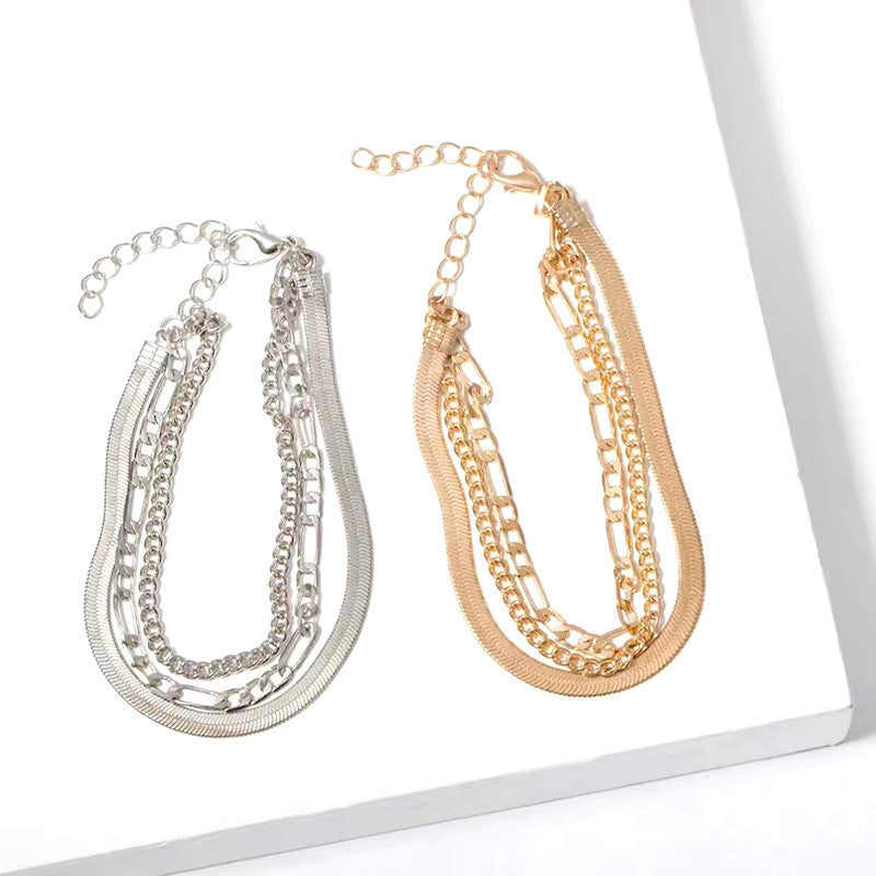 Multilayer Chain Bracelet