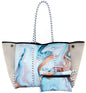 Neoprene Perforated Beach Bucket Bag – Two-in-One Mother-Child Tote, Large Swimming Sand-Proof Purse