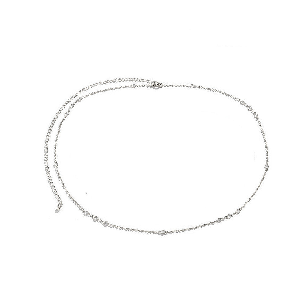 Summer Belt Dance Waist Chain Sexy Crystal Waist Jewelry Belly Body Chain