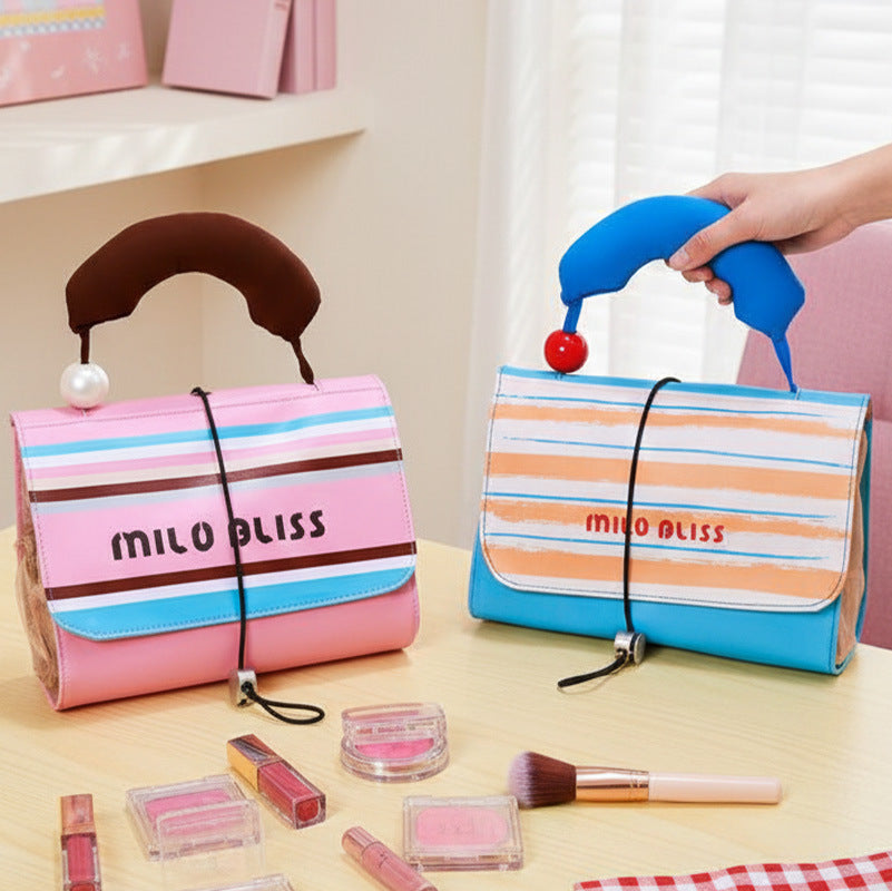Large Foldable Detachable Toiletry Bag – Premium Portable Travel Cosmetic Case, Women’s Makeup Organizer