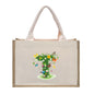 Cotton and linen canvas tote bag, printed letter tote bag, portable light handbag, gift shopping bag