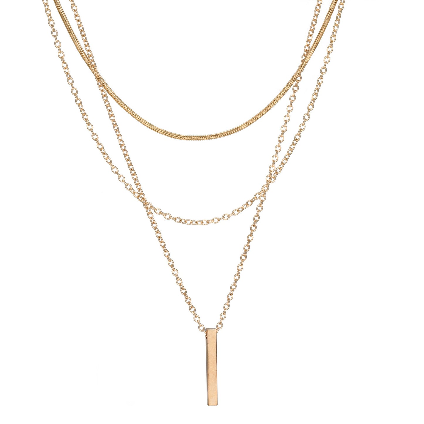 Bohemian Necklace Multi Layered Related Clavicle Chain Necklace