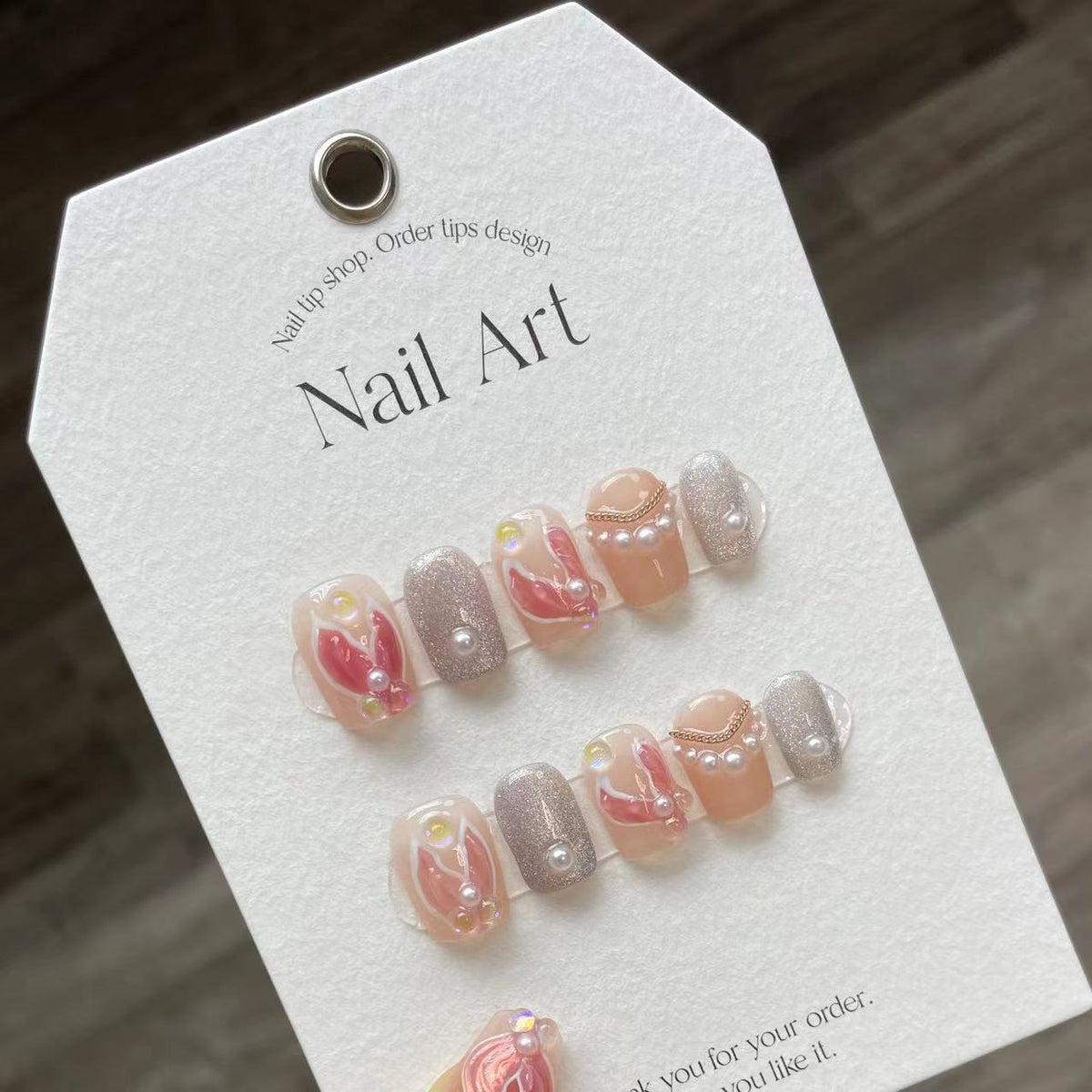1022- Handmade press on nails fake nails removable