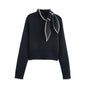 Sweet Bow Detail Knit Sweater