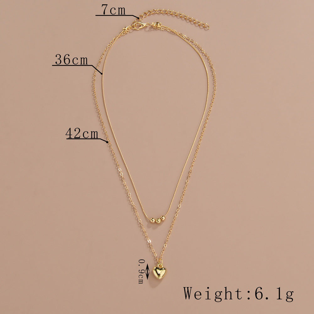 Heart Double Layer Necklace