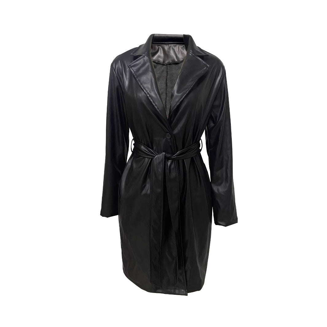 Long Leather Coat