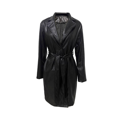 Long Leather Coat