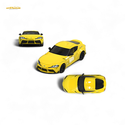 OM Model Toyota Supra A90 Initial D Ghost in Yellow 1:64